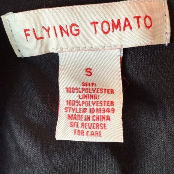 Flying Tomato Hey Cutie Woven Maxi Dress Black Boho Long Sleeve Tiered size S - Picture 2 of 10